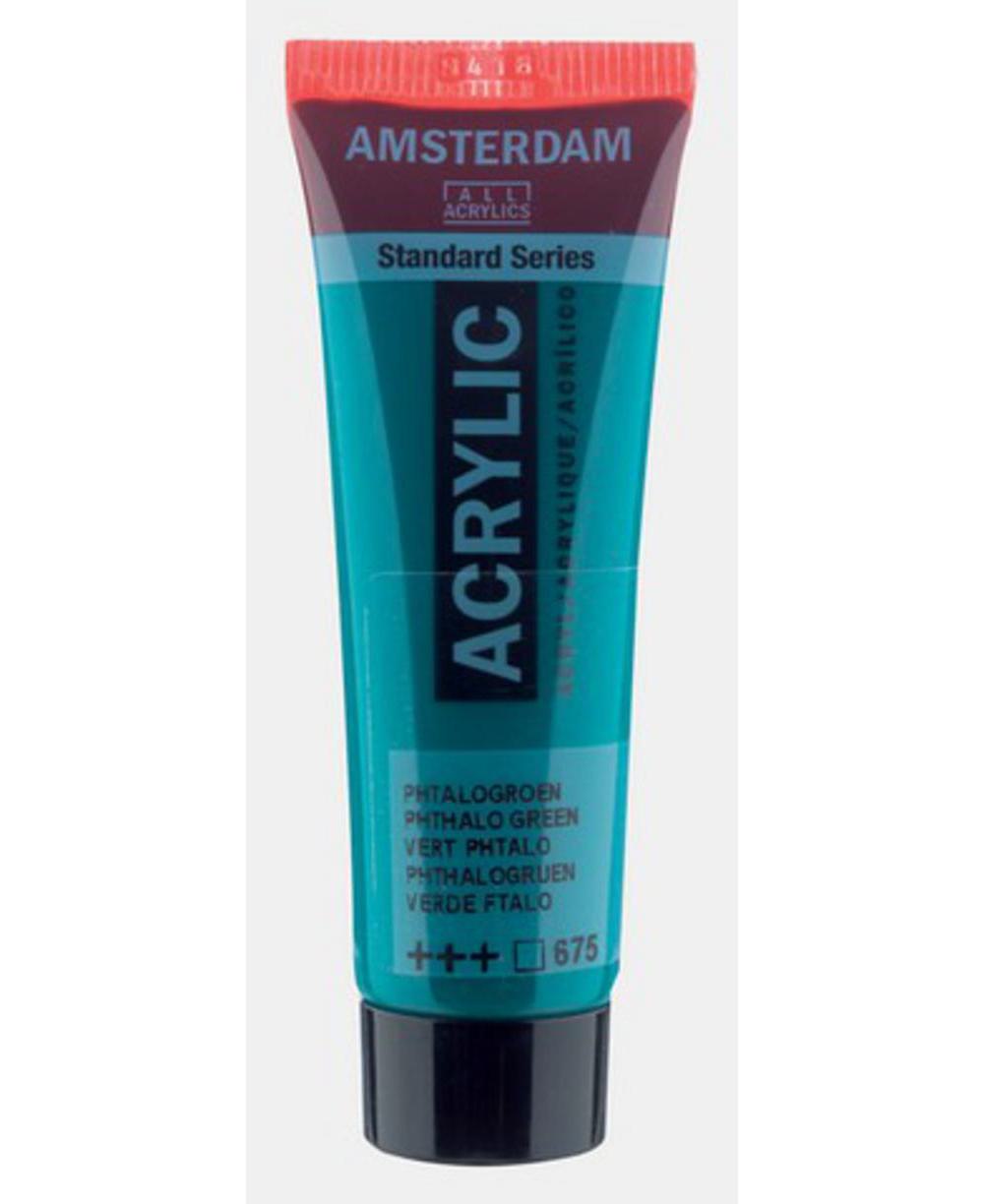 Amsterdam, Acrylic, Art & School, Paint, 20ml, 974510, Phthalo Green